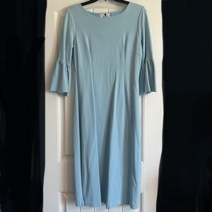 Dainty Jewell’s Sky Blue Bell Sleeve Midi Dress